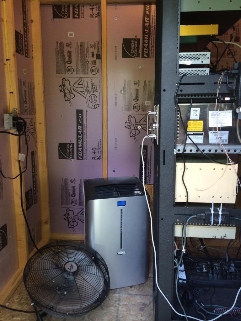 First incarnation of air conditioning at WELH in Seekonk.